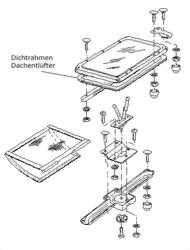 Dichtung fr Dachentlfter T2,T3 253070765